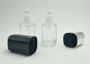 30ml διαφανή μπουκάλια αντλιών γυαλιού χωρίς αέρα με την καλλυντική συσκευασία ΚΑΠ